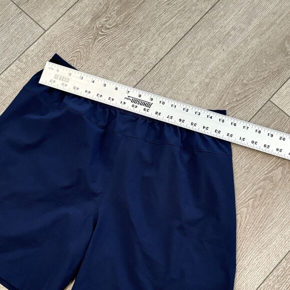 Fabletics Fundamental Shorts Men Large Navy Blue Pull On Athletic Activewear - Picture 6 of 7